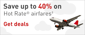 Up to 40% off flights with Hotwire Hot-Rates.